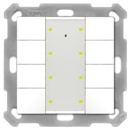 MDT Taster Plus TS 55 8-fach, Reinweiß glänz end  – BE-TA55T8.G2