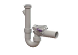 KESSEL KESSEL-Rückstauverschluss Staufix Siphon, DN 50, Waschmaschine, Typ 5   – 73052