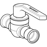 GEBERIT GE Mapress Kugelhahn mit Hebel Edelstahl d18mm   – 94953