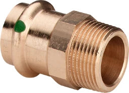 VIEGA Viega Übergangsstück mit SC Sanpress 2211 in 35mm x R1 1/2 Siliziumbronze   – 314 651