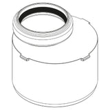 REHAU RAUPIANO PLUS Übergangsrohr kurz DN 50/40   – 11200761001