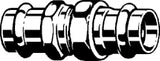 VIEGA Viega Verschraubung mit SC Sanpress 2260 flachdichtend in 35mm Siliziumbronze   – 130 947