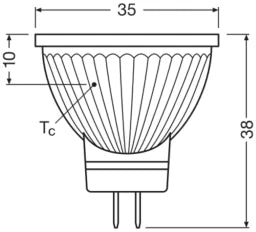 LEDVANCE LED MR11 DIM P 4.5W 927 GU4  – 4099854050268