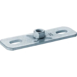GEBERIT GE Grundplatte Wand-u. Deckenbefestigung rechteckig, Zweiloch, 40x120xM10   – 362.837.00.1