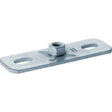 GEBERIT GE Grundplatte Wand-u. Deckenbefestigung rechteckig, Zweiloch, 40x120xM10   – 362.837.00.1
