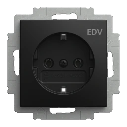 BUSCH-JAEGER SCHUKO® Steckdosen-Einsatz mit Aufdruck "EDV"  Busch-balance® SI  – 2CKA002011A6340