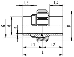 FISCHER GEORG GF Verschraubung PE100/EPDM d 63 SDR11   – 753518611