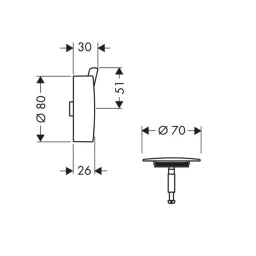 HANSGROHE HG Flexaplus S Fertigset chrom   – 58186000