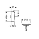 HANSGROHE HG Flexaplus S Fertigset chrom   – 58186000