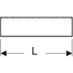 GEBERIT GE Pluvia Tragschiene MPC Profil d40 x 60mmm L5m   – 363.863.00.1