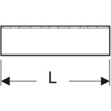 GEBERIT GE Pluvia Tragschiene MPC Profil d40 x 60mmm L5m   – 363.863.00.1
