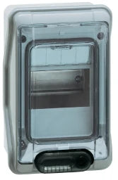 LEGRAND Feuchtraumverteiler Aufputz IP65 1-reihig, 4 Module   – 601974