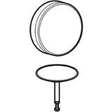 GEBERIT GE FB-Set zu BW-Ablauf d 52, split weiß mit Designring chrom  – 150.300.KJ.1