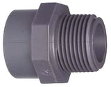 FISCHER GEORG GF Übergangs-Muffennippel PVC-U d 25x3/4" AG   – 721910707