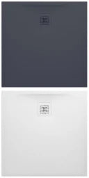 LAUFEN Laufen Passion Duschwanne aus Marbond 90x90x3cm, Ablauf Seitl., anthrazit   – BPPABTL90A