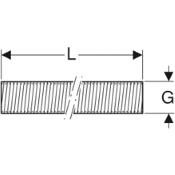 GEBERIT GE Gewinderohr G3/4, Laenge 200cm  – 362.853.26.1