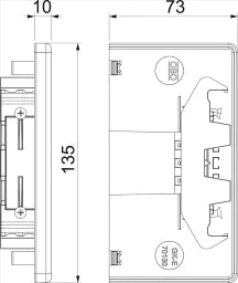 OBO Endstück 70x130mm Polyvinylchlorid reinw eiß RAL 9010  – 6274570