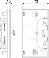OBO Endstück 70x130mm Polyvinylchlorid reinw eiß RAL 9010  – 6274570