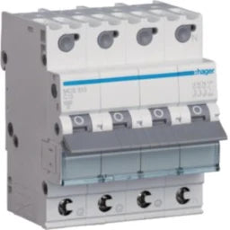 HAGER LS-Schalter 3P+N 6kA C-13A QC 4M  – MCS613