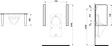 LAUFEN Laufen Cinto Urinal-Trennwand weiß, inkl. 9960.0   – H8476030000001