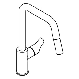 GROHE Grohe EH-SPT-Batterie Eurosmart 30619 hoher Auslauf Dual Spülbrause chrom  – 30 619000
