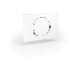REHAU MEPA Zero WC-Betätigungsplatte 2-Mengen, Weiß  – 18964211850