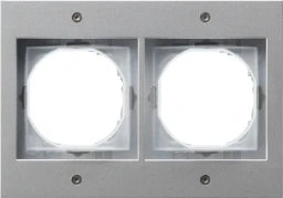 GIRA Rahmen 2fach TX44 (Unterputz IP44) alu lackiert   – 021265