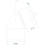 POLOPLAST PO Bogen POLO-KAL XS DN 90/67Grad  – 102173