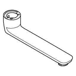 GROHE Grohe Gussauslauf 13380 Länge 177 mm chrom  – 13 380 000