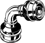 VIEGA Viega Winkelkupplung mit SC Raxofix 5316 in 50mm Siliziumbronze 90 Grad   – 647 056