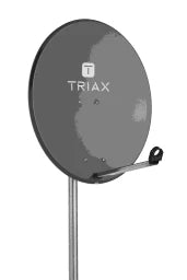 TRIAX Offset Antenne, Stahl, 85 x 75 cm, anthrazit  – 126538