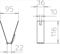 OBO Trapezbefestigung 100x116 Stahl bandverz inkt  – 6357506