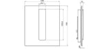LAUFEN Laufen LIS INEO Drückerpl. AU103 90910.3 f. 94010.0 125x145x10 Edelstahl geb.  – H9091039280001