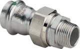 VIEGA Viega Verschraubung mit SC Sanpress Inox 2365 in 22mm x R3/4 Edelstahl   – 438 302