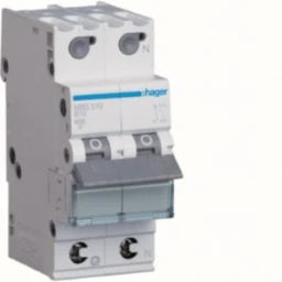 HAGER LS-Schalter 1P+N 6kA B-10A QC 2M  – MBS510