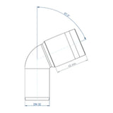 POLOPLAST PO Bogen POLO-KAL XS DN 32/67Grad  – 102103