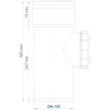 POLOPLAST PO Reinigungsrohr POLO-KAL XS DN 125  – 102345