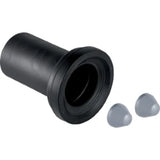 GEBERIT GE Anschlussstutzen fuer Wand-WC d90mm, L30, inkl. Deckkapen mattchrom   – 152.428.46.1