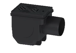 KESSEL KESSEL-Kellerablauf Drehfix DN 100, Rost schwarz, Typ 5  – 27301