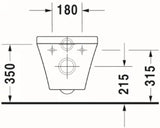 DURAVIT Duravit DuraStyle Wand-WC Tiefspüler 540mm, weiß   – 2536090000