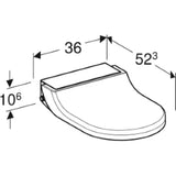 GEBERIT GE AquaClean Tuma Classic Aufsatzgeraet weiss   – 146.070.11.1