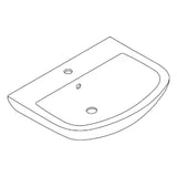GROHE Grohe Waschtisch Bau Keramik 65cm alpinweiß  – 39 420 000