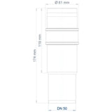 POLOPLAST PO Langmuffe POLO-KAL 3S DN 50  – 102701