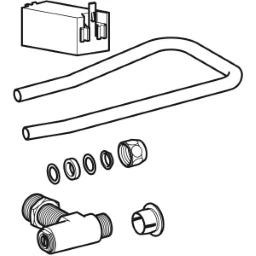 GEBERIT GE Umbauset fuer Wasseranschluss hinten Mitte zu AP140 weiss   – 240.297.00.1