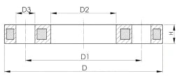 FISCHER GEORG GF Losflansch PP-GF m.Stahleinlage PN16 d 50DN40 f.Muffen-u.Stumpfschw.-System   – 727700210