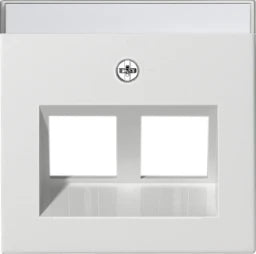 GIRA Abdeckung 30° + BSF für ModJack 2fach System 55 reinweiß matt   – 264027