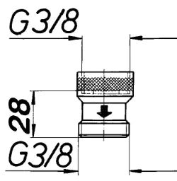 SCHMIEDL GS Rückschlagventil 3/8" AG x 3/8" IG   – GS1602/10