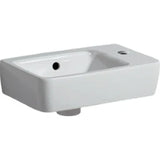 GEBERIT SANITAER Geberit Renova Compact Handwaschbecken Hahnloch rechts 40x25cm, weiß  – 276140000