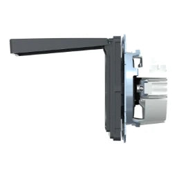 MERTEN SCHUKO-Steckdose mit Klappdeckel, BRS, S teckklemmen, anthrazit, AQUADESIGN  – MEG2310-7214