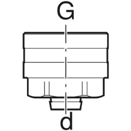 GEBERIT GE Mepla Anschlussverschraubung zu Eurokonus d16mm G3/4   – 641.534.22.2